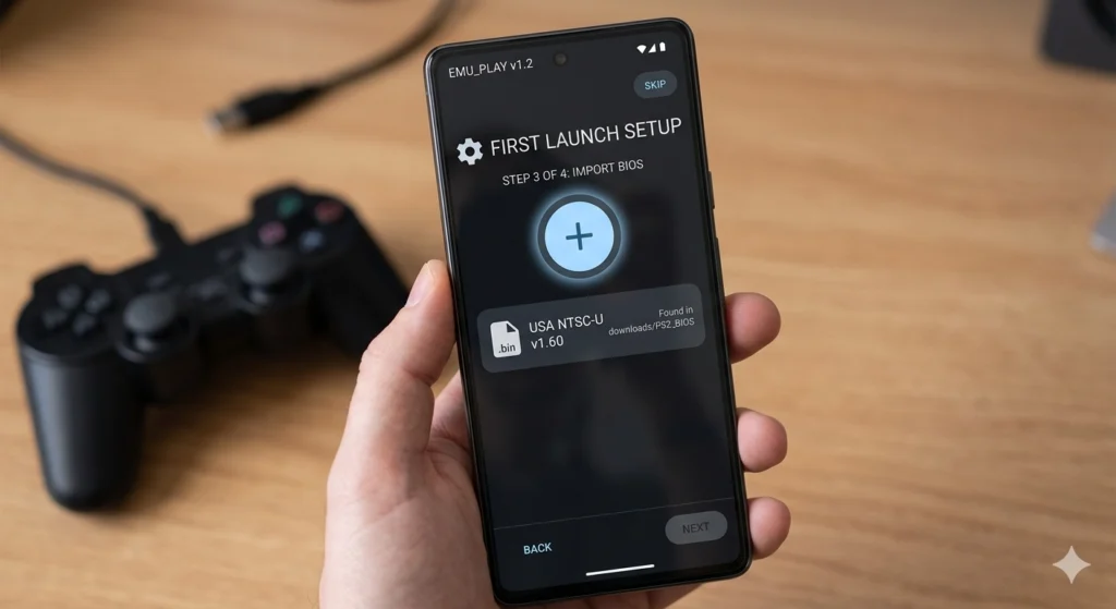 Install PS2 BIOS on Android