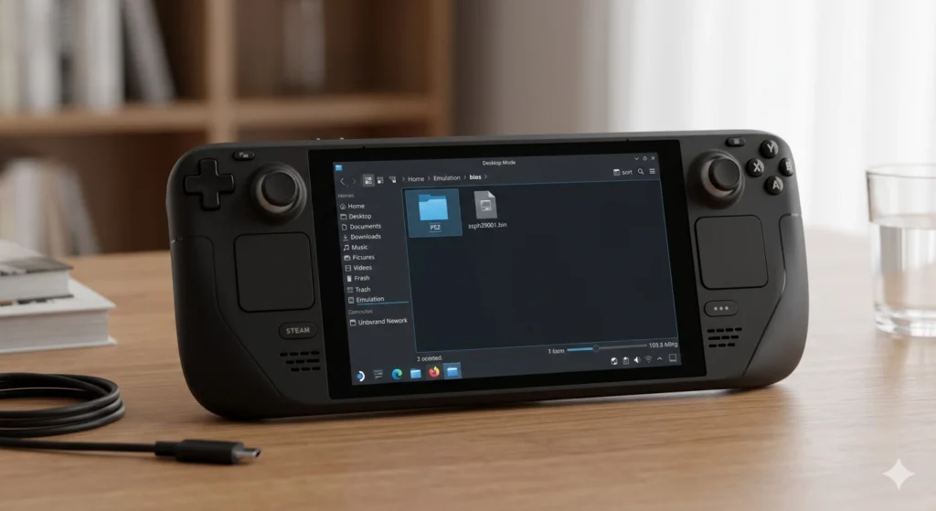Install PS2 BIOS on Steam Deck