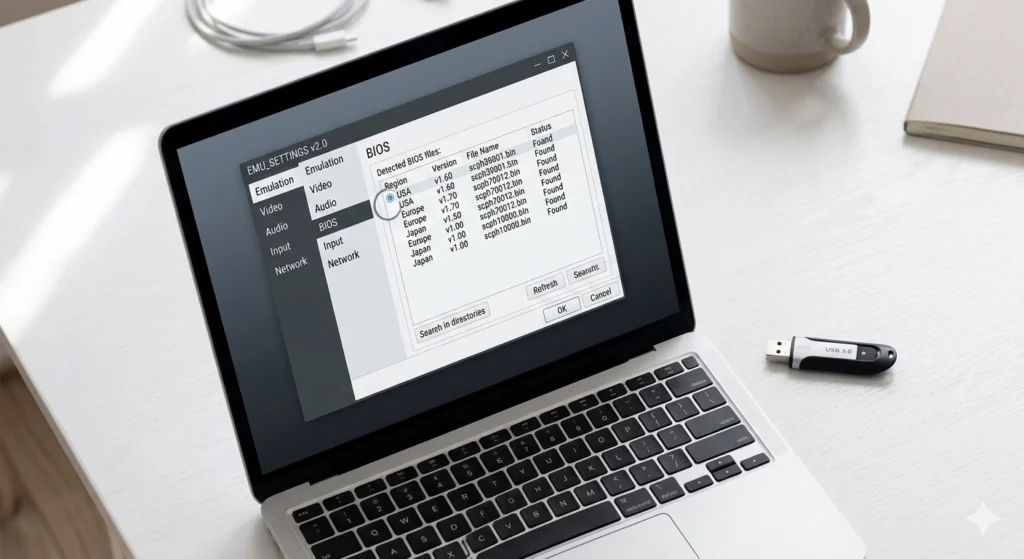 Update PS2 BIOS on PCSX2